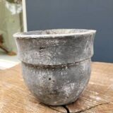 Cast iron flower pot grey planter