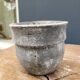 Cast iron flower pot grey planter