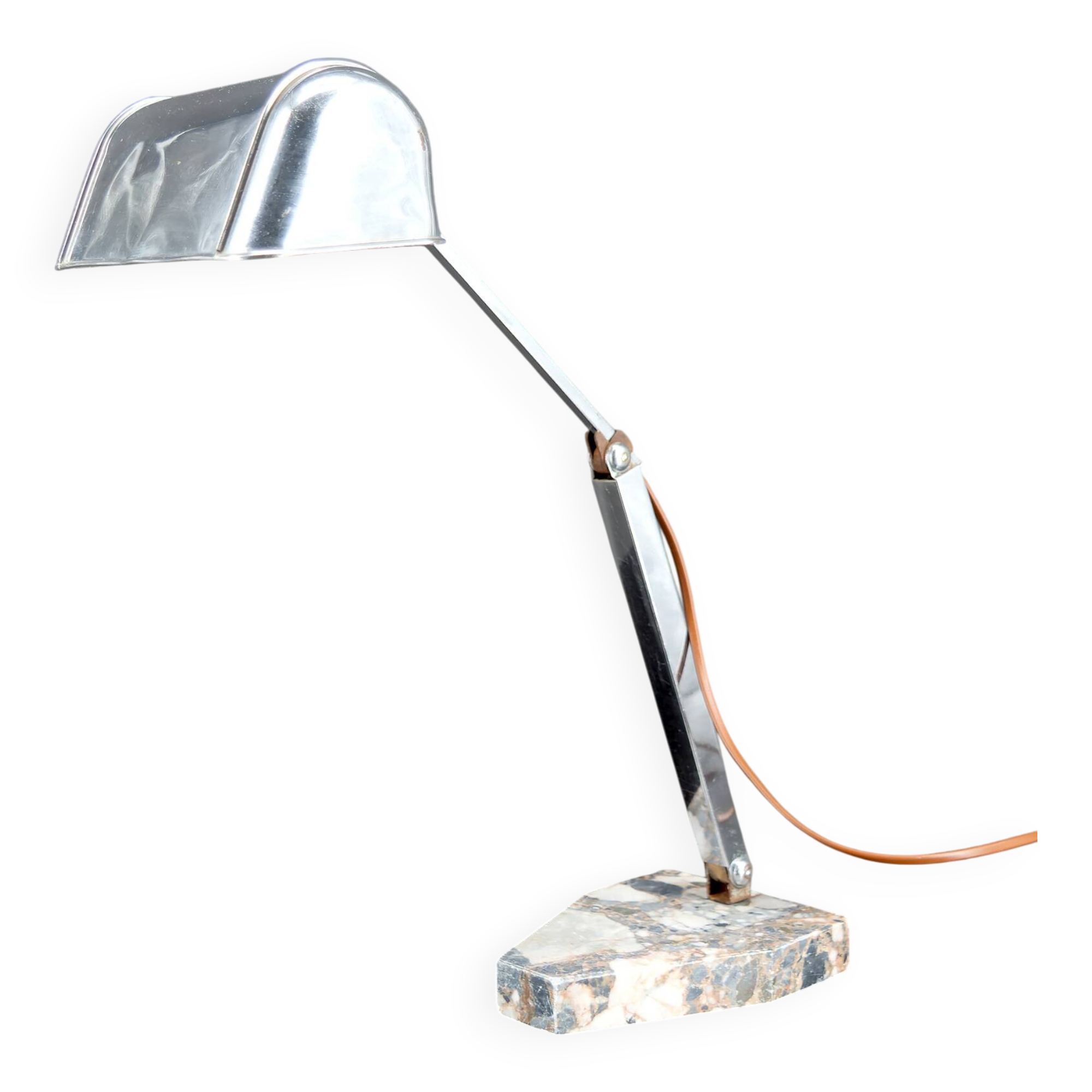 Important Art Deco Modernist Table Lamp, France, c. 1930