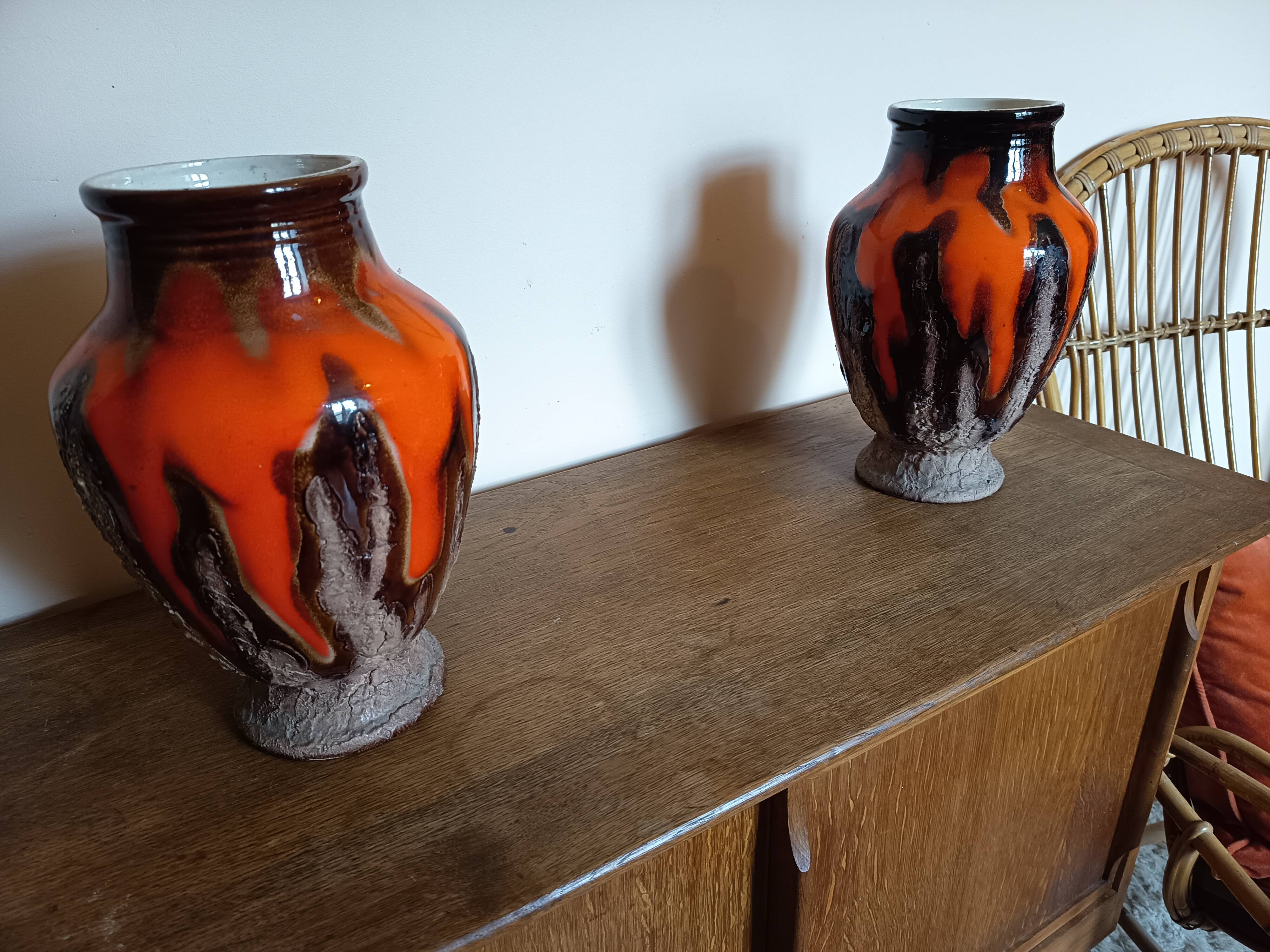Pair of Baudin vases