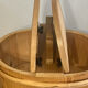 Basket handmade and painted.