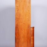 Art deco walnut bookcase, well-preserved original condition, czechia, 1950s