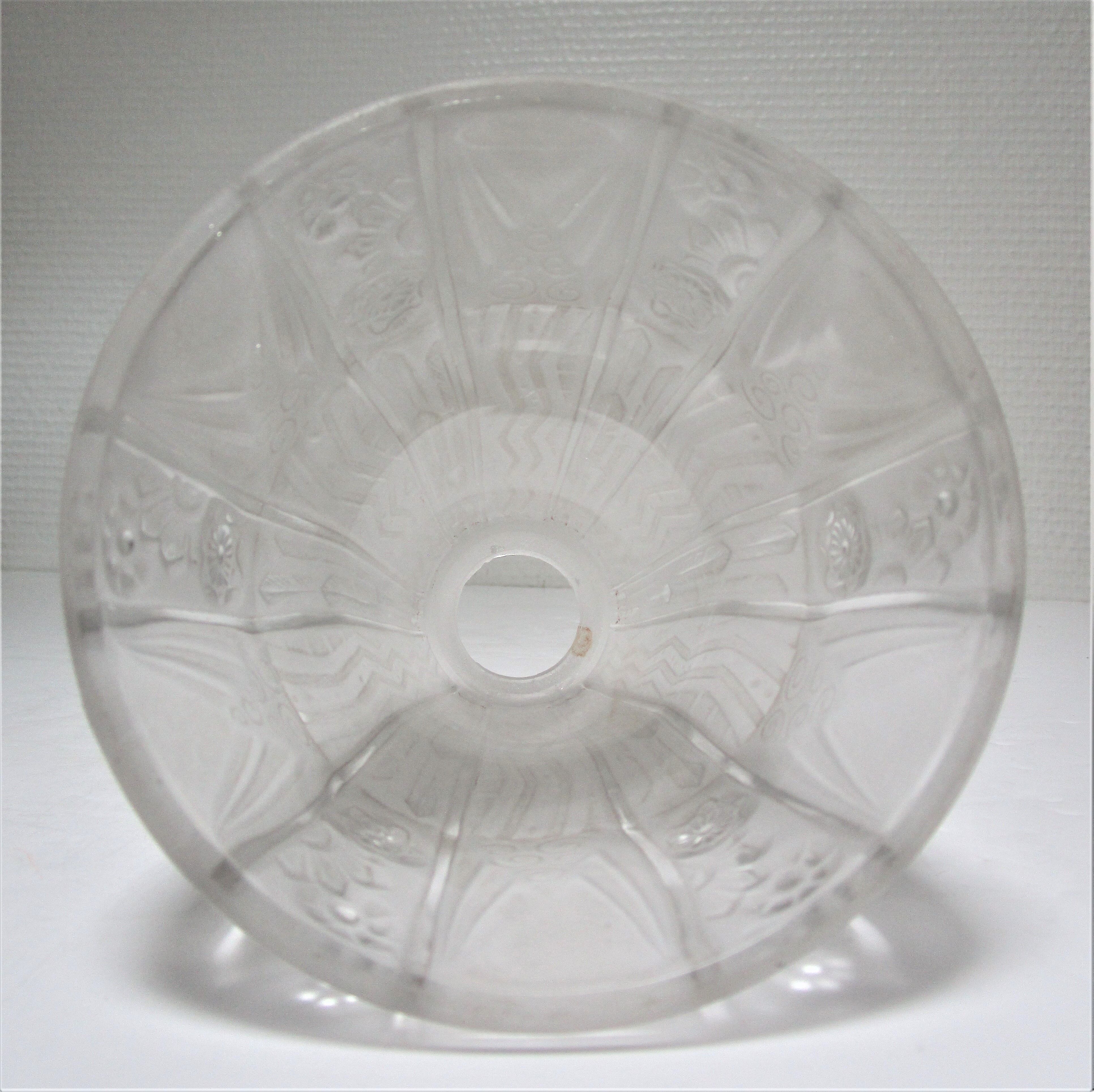 Tulip molded glass Muller brothers Lunéville Art Deco