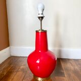 Backlit red lamp foot 1980