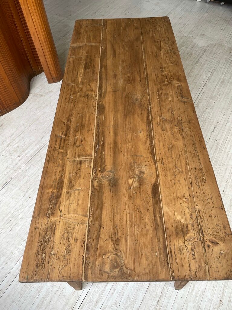 Farm table pine and walnut 2m