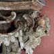 Italian Sculptural Silver Mecca Gilding Console Tables, Set of 2