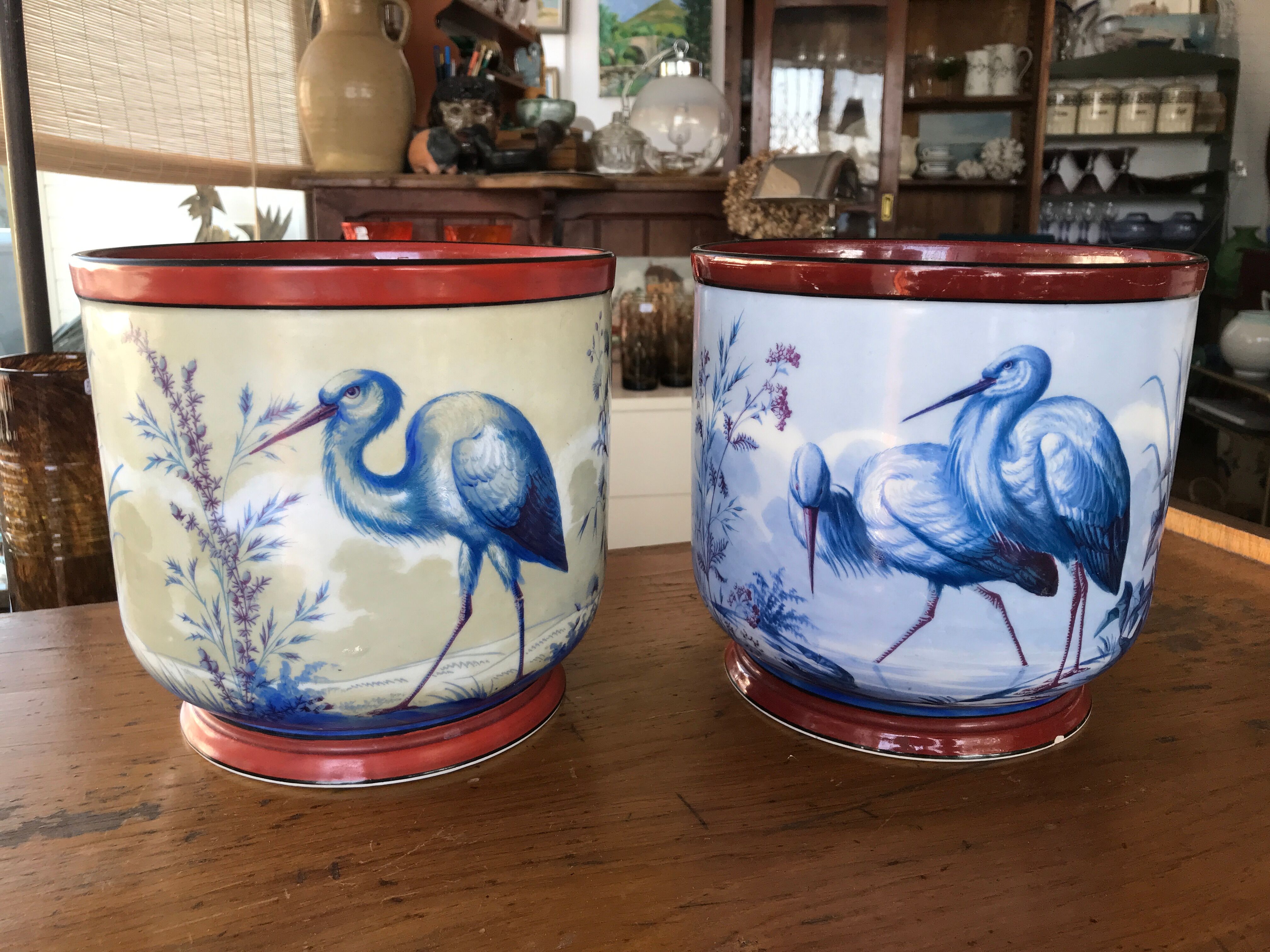 Pair of pot covers Vieux Paris