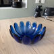 Vintage blown glass fruit bowl