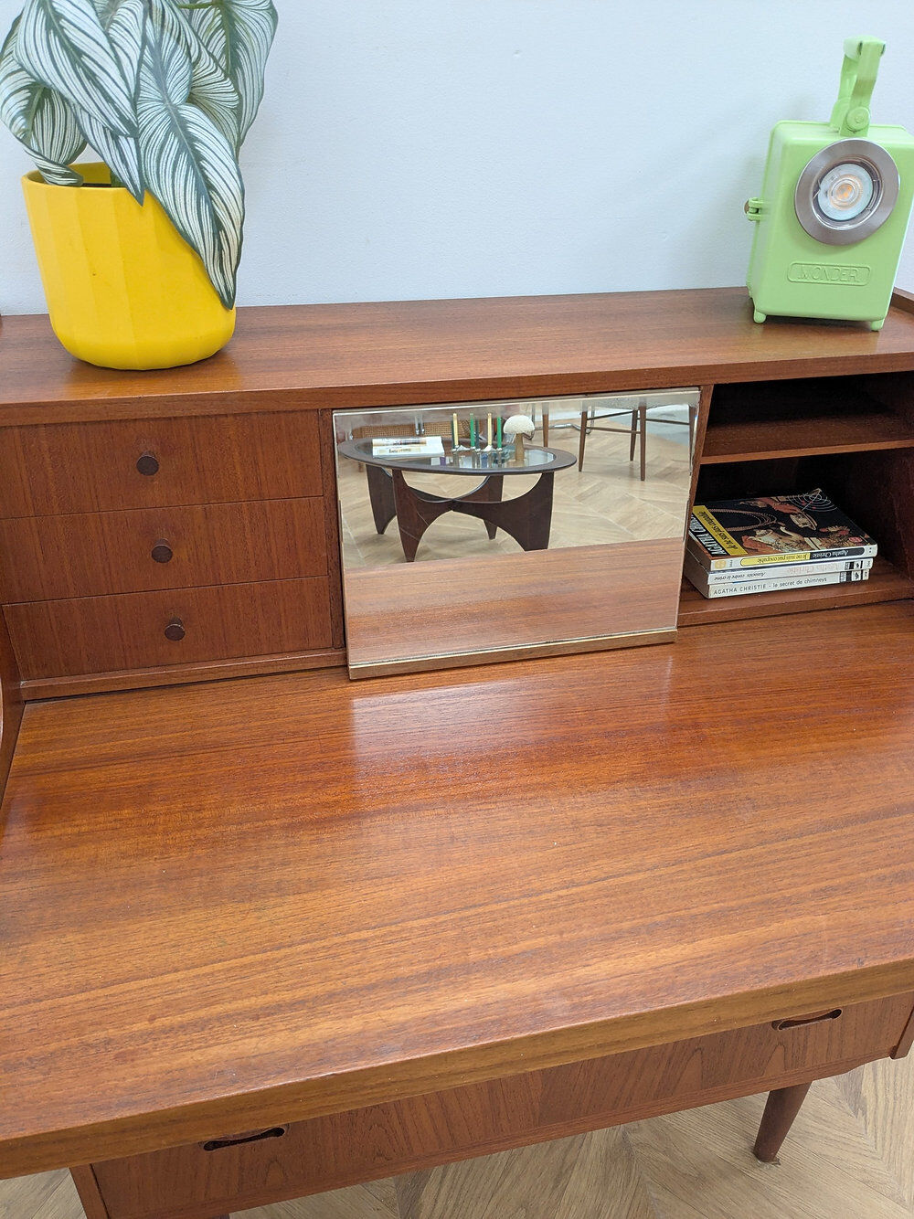 Vintage Scandinavian teak secretary