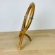 Rattan mirror on foot to pose vintage dressing table 60s