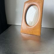 Antique  art nouveau birch wooden frame measurements 22 cm x 13 cm