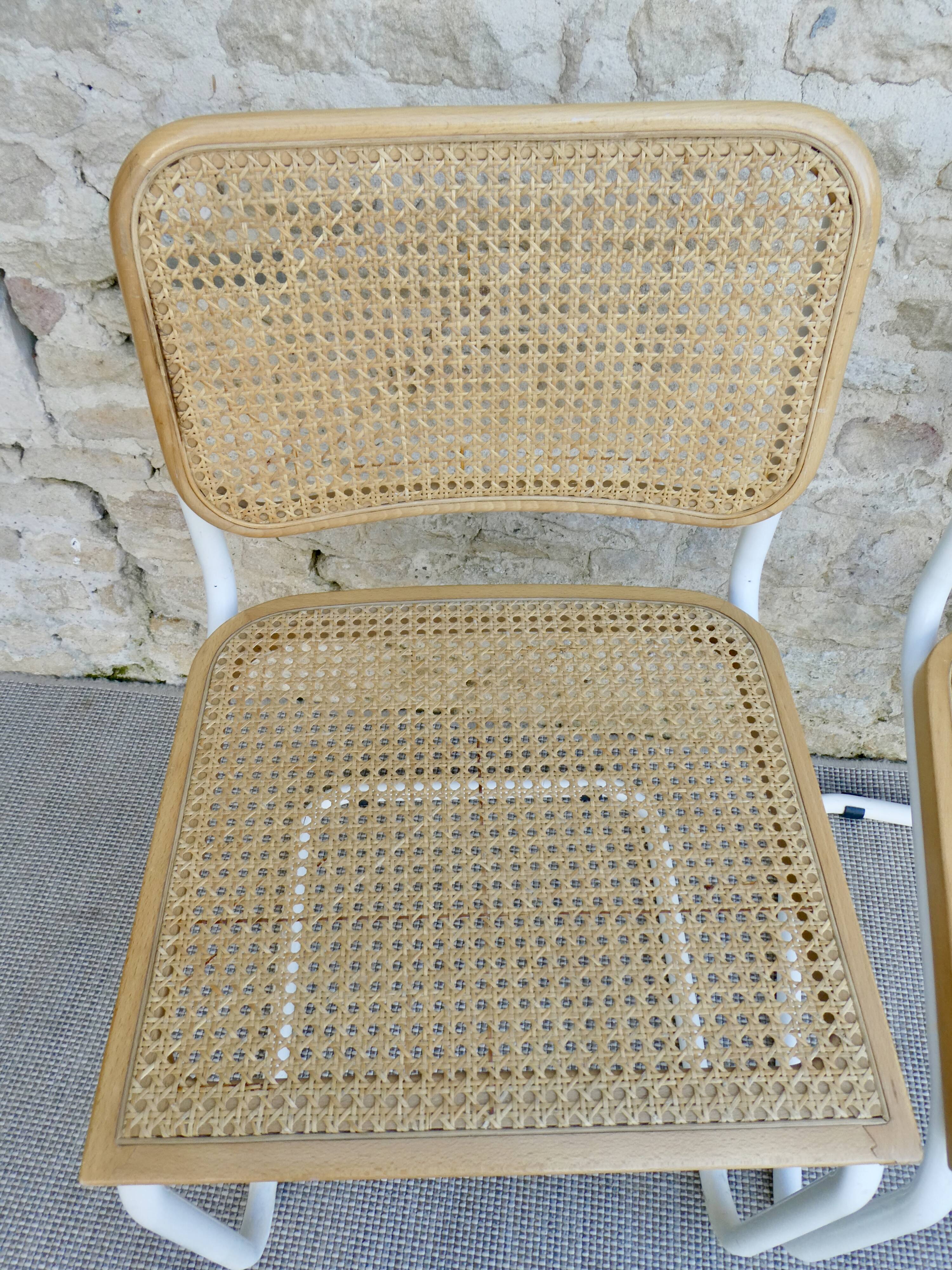Pair of chairs B32 Marcel Breuer, Made in Italy