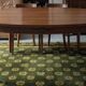 Oval dining table