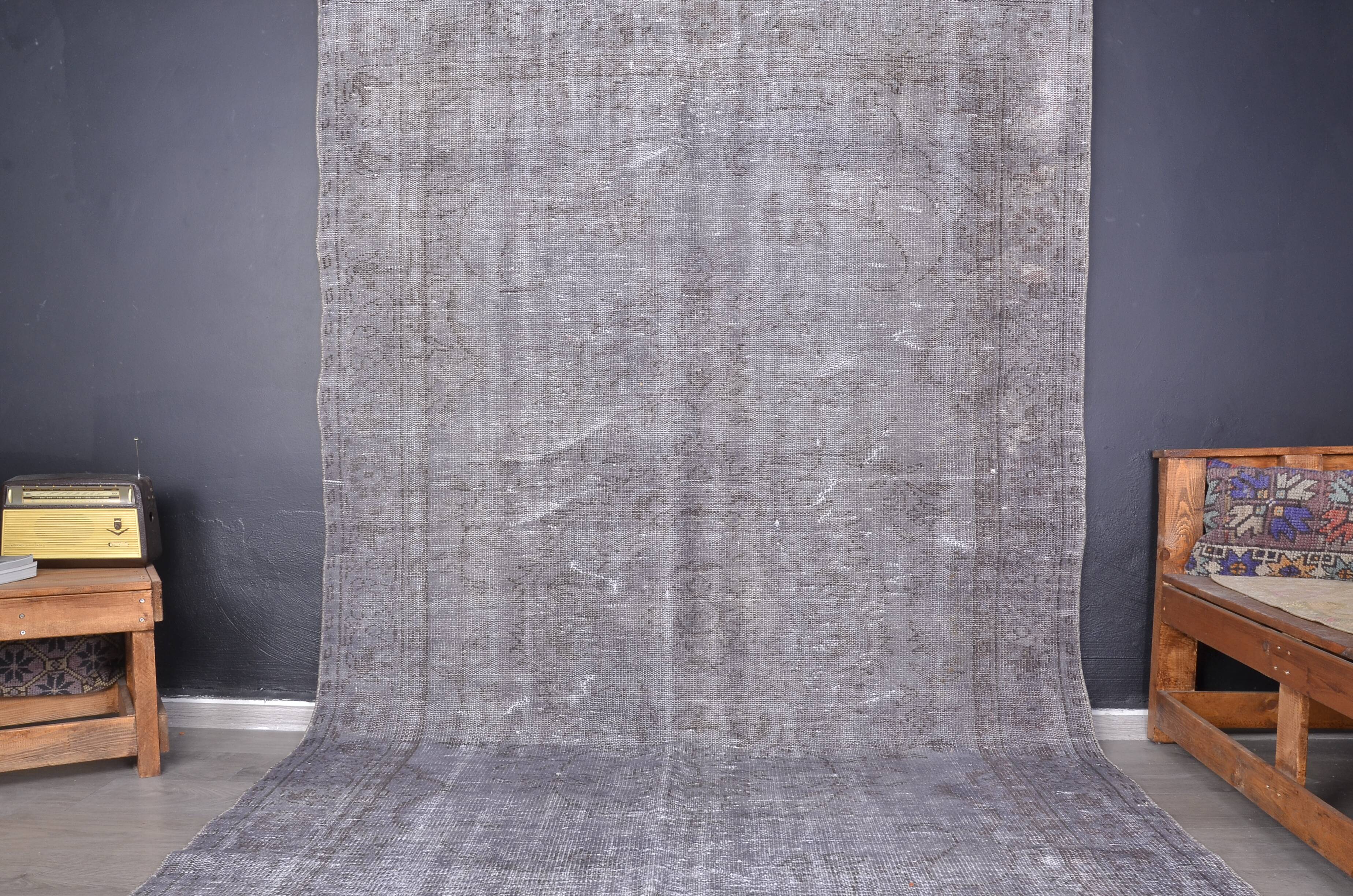 Grey Oushak  Floral Rug sku1918