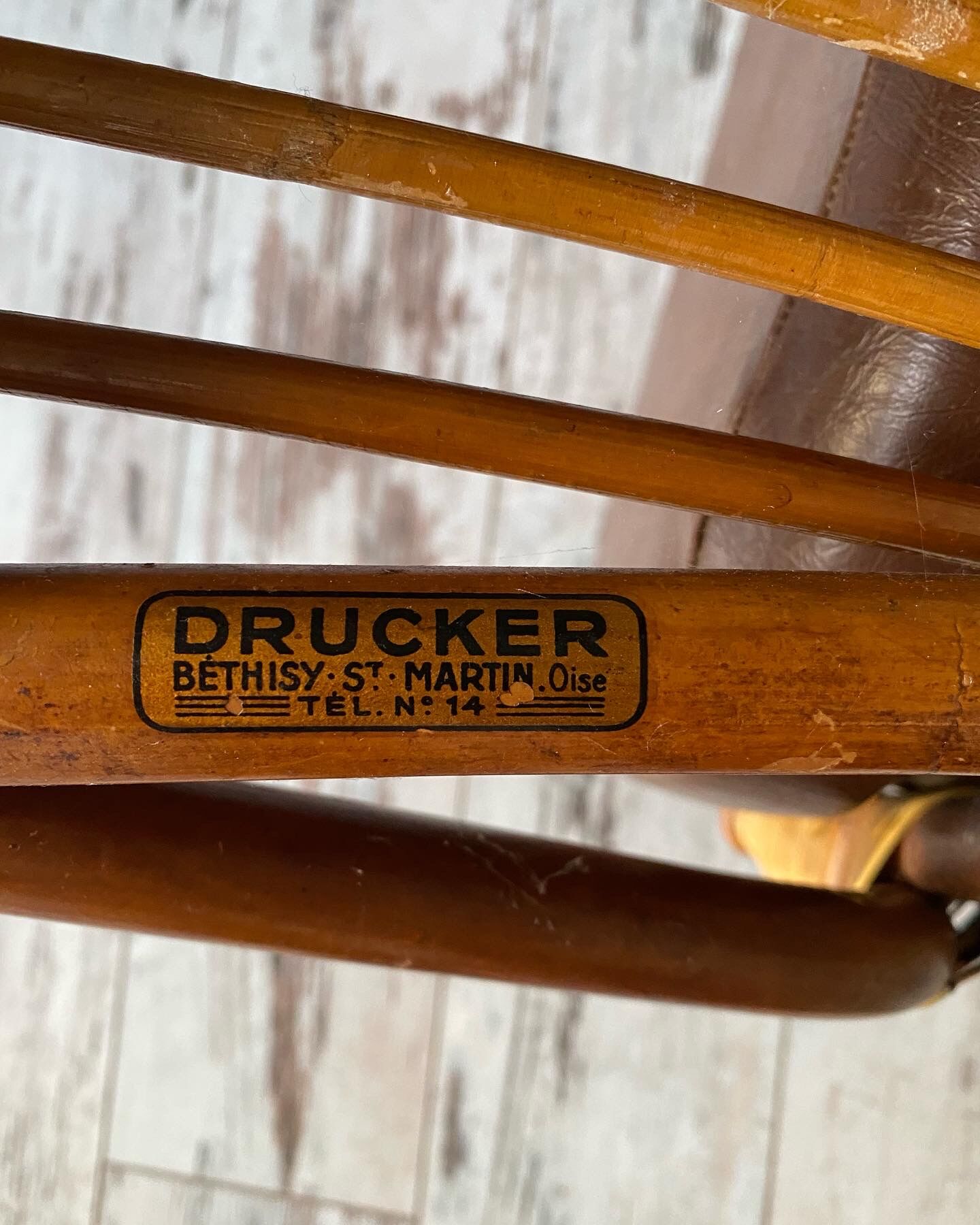 Bamboo and rattan chairs circa 60/70 from maison drucker