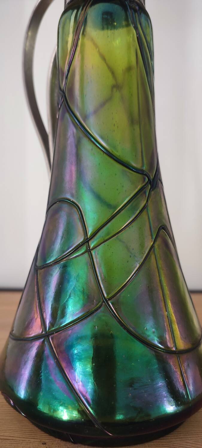 Art Nouveau ewer by Kralik and Loetz