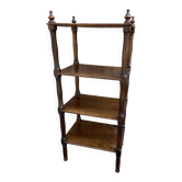 Étagère bibliothèque style napoléon iii bois acajou vers 1900