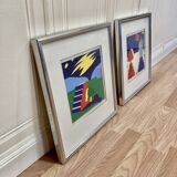 Pair of lithographs "BENT KARL JAKOBSEN".