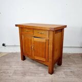 Solid oak chopping block buffet