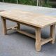 Farmhouse dining table stripped in solid raw oak 1930 - 216cm