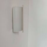 Vintage opaline glass wall light, Delmas France 1970