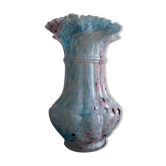 Vase de cristallerie de Clichy, effet marbré