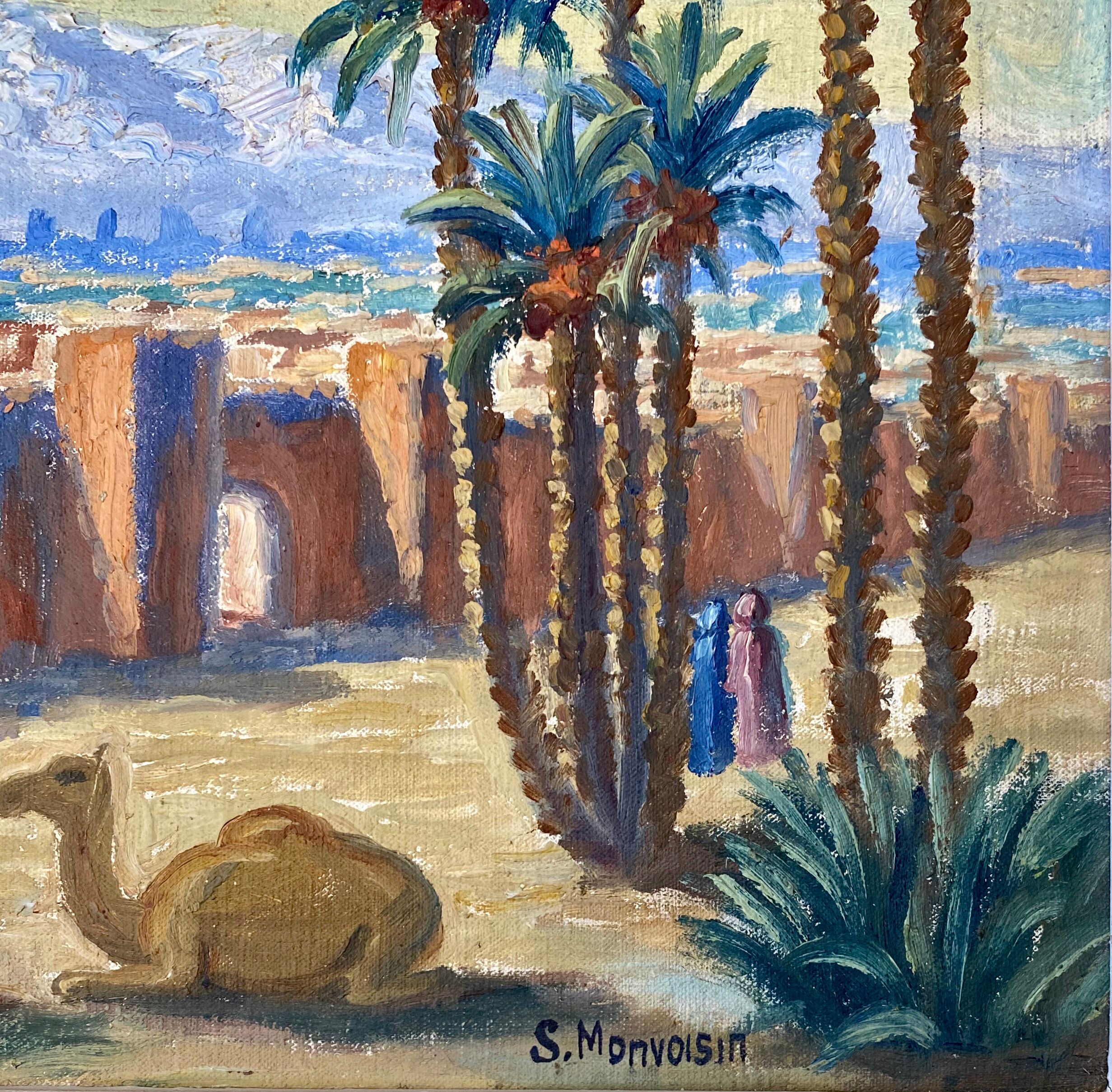 Orientalist painting S Monvoisin