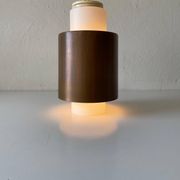 Opal Glass and Copper Plated Flush Mount Light by Staff, 1960s, Germany