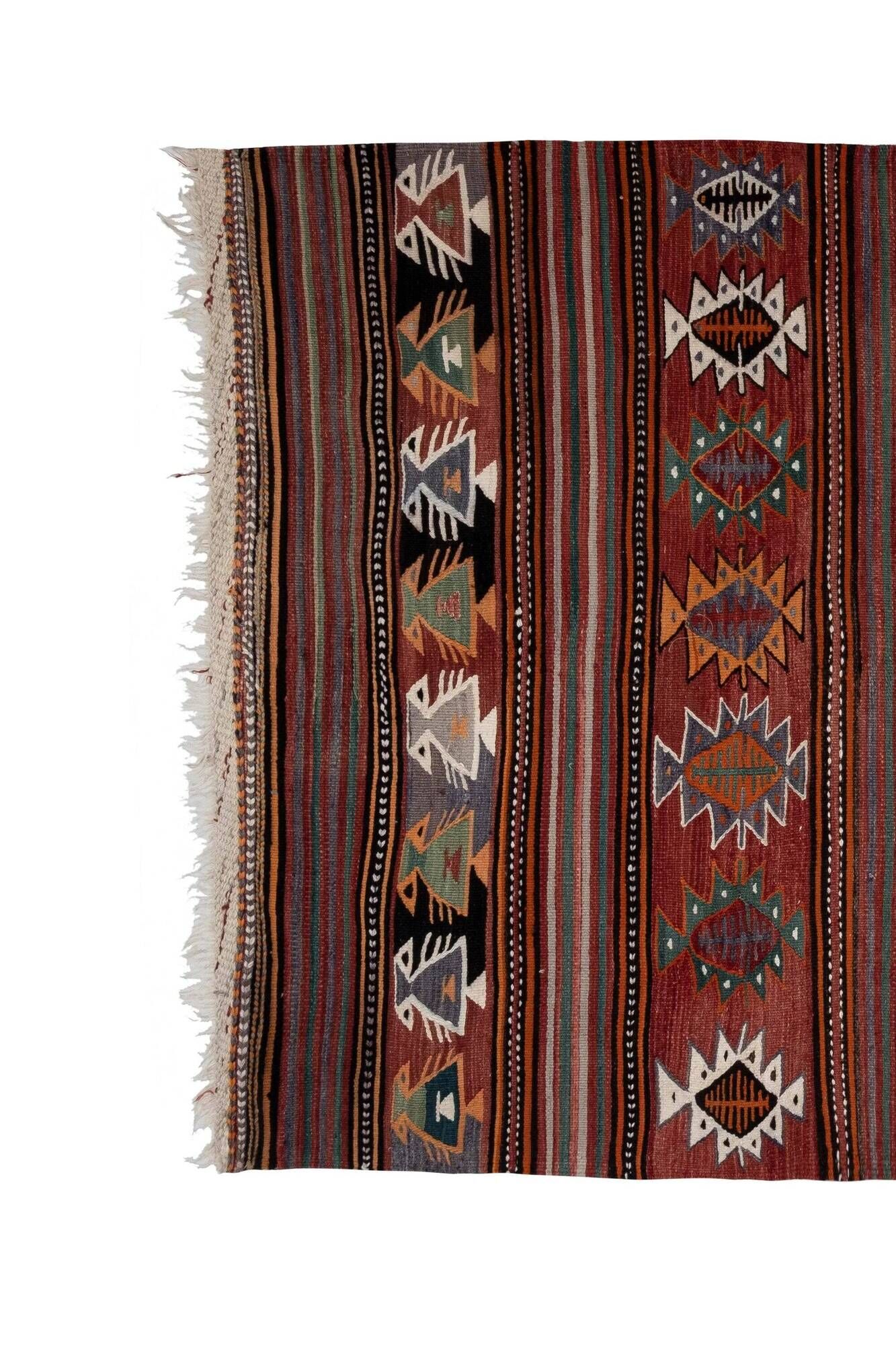 Vintage Turkish hallway rug 140x300 cm
