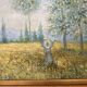 Old oil painting canvas reproduction fields in spring monet 80x70 s