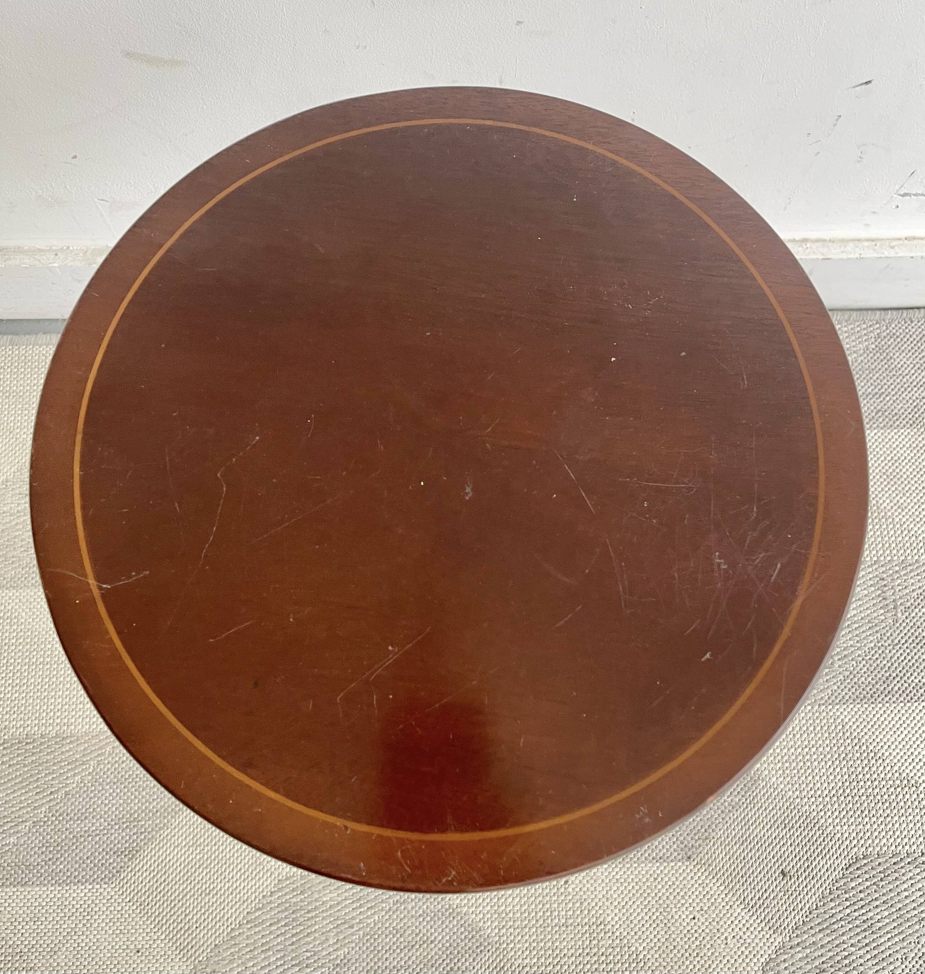 Vintage Round Side Table Plant Stand