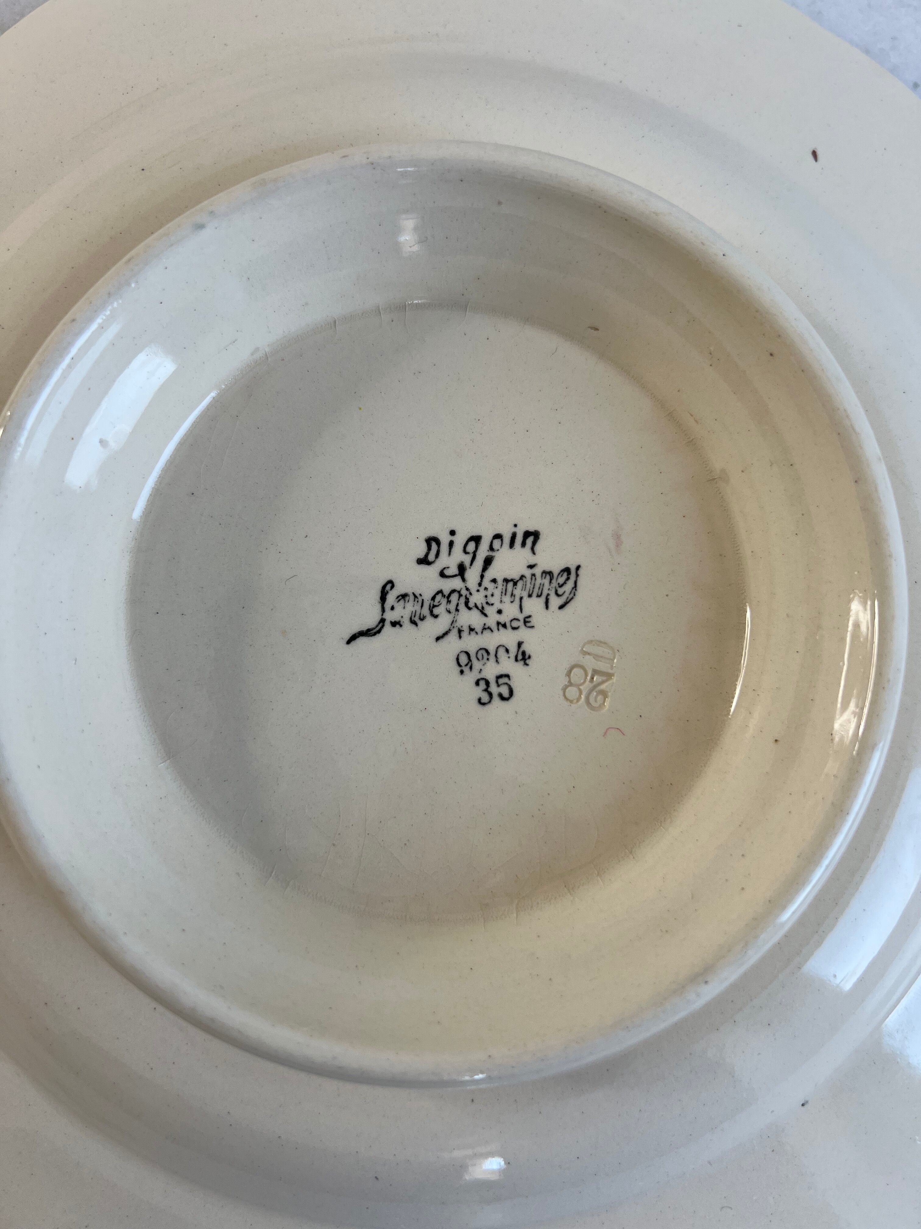 Plat de présentation, compotier Sarreguemines