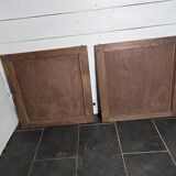 Paire de portes en bois sculpté en chêne