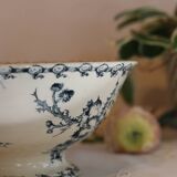 Ironware salad bowl, Gien, thistles model