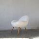 Lounge chair with boucle fabric by Fritz Neth for Correcta, 1950s