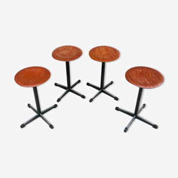 Set of 4 vintage Eromes stools