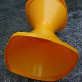 Yellow stool Tam Tam style, vintage 70s