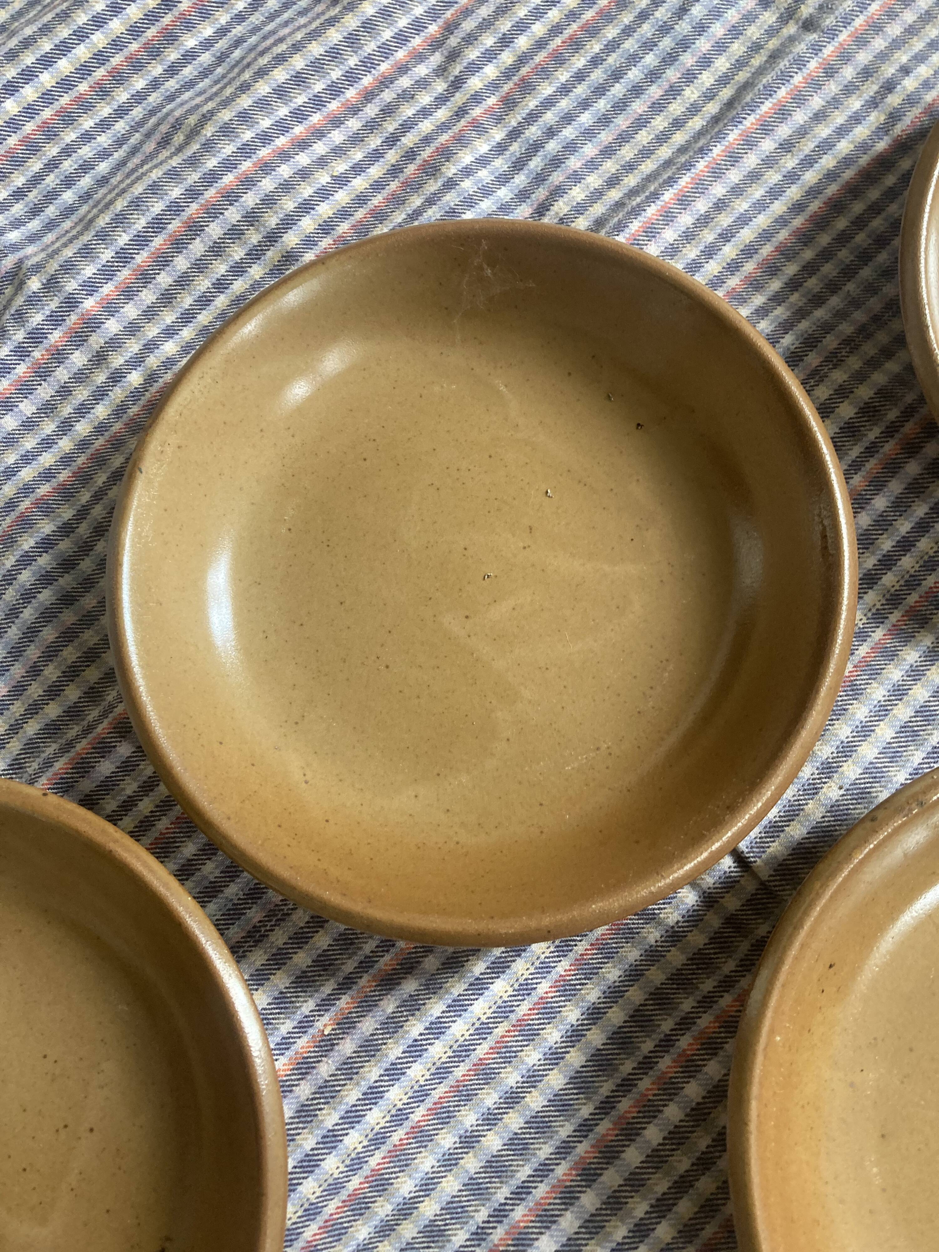 8 vintage hollow plates in Bern stoneware