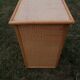 Commode en bois et osier
