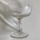 Set de 6 coupes a champagne 19e assorties à côtes plates et écailles