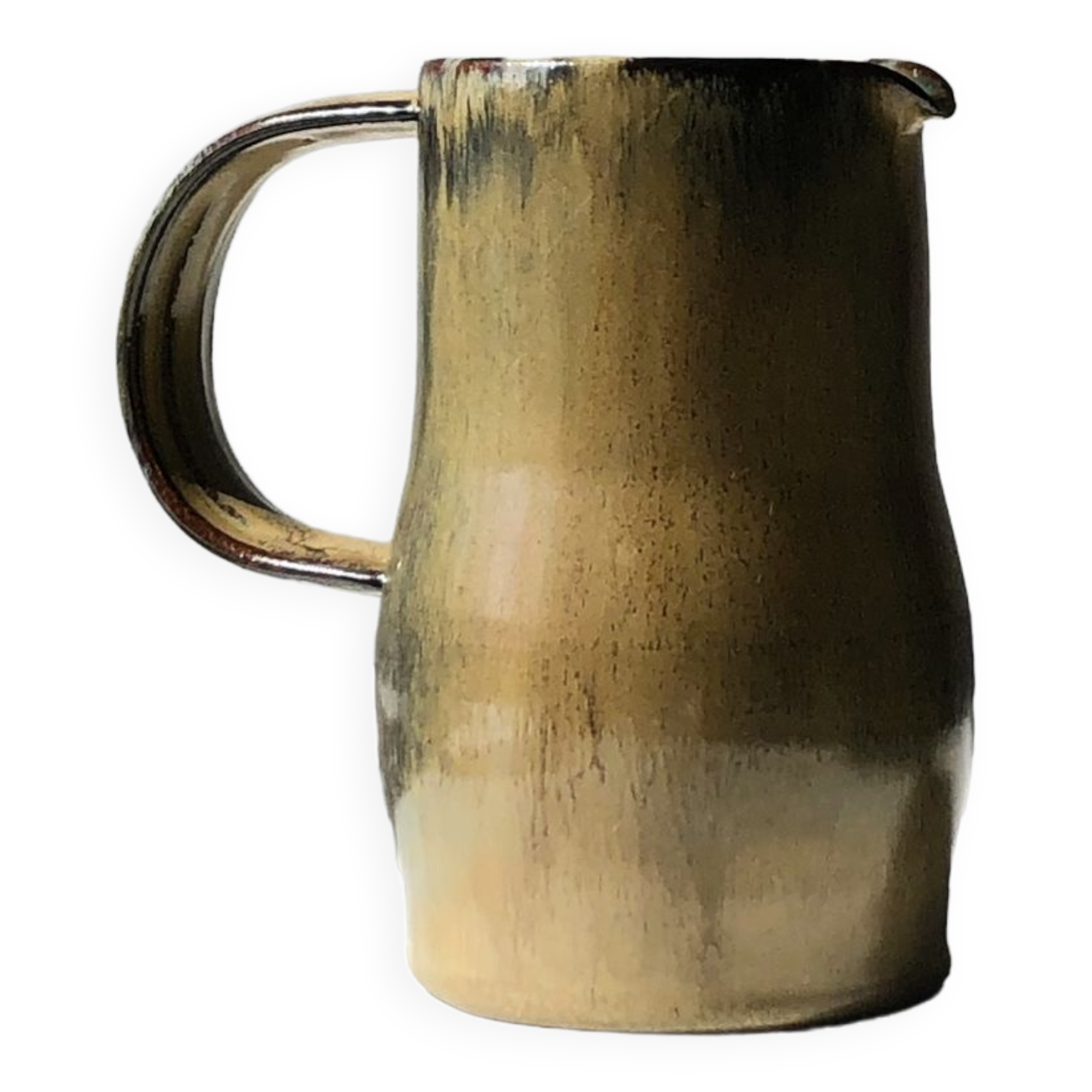 Ceramic spout decanter, brightly coloured and trendy