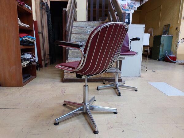 Fauteuils de bureau pivotant Radiofreccia par Gastone Rinaldi, années 70