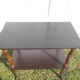 Wooden rolling serving table