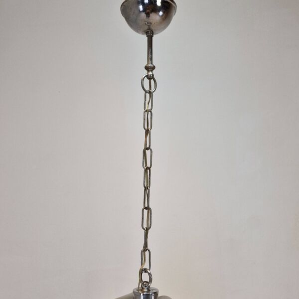 Suspension vintage Mazzega en verre de Murano avec 3 globes en verre, Italie, vers 1970