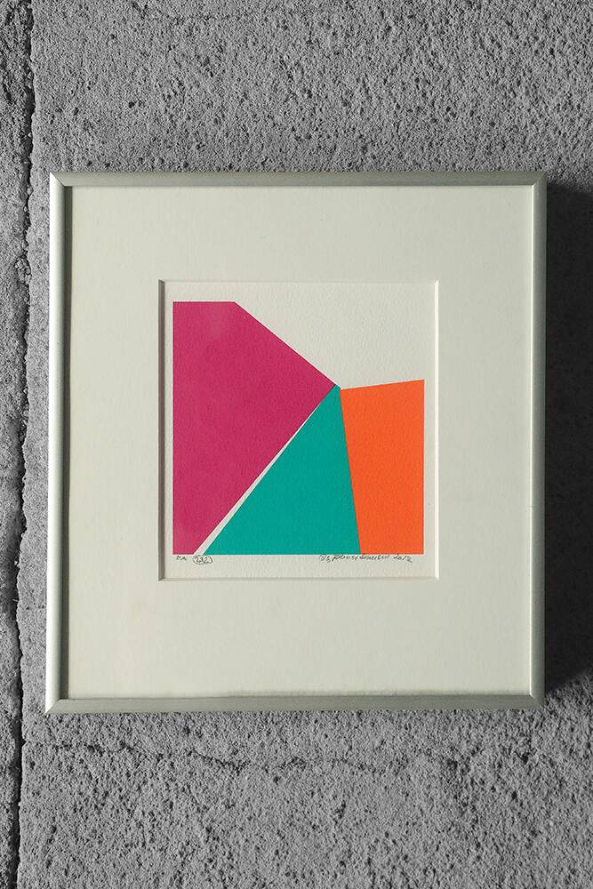 Ole Folmer Hansen, Composition, Sérigraphie, 2012, encadré