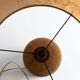 1970s brutalist lamp, handmade lampshade with herbarium/base in stone.