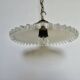 Art Deco pendant light in serrated glass, 1930s