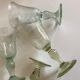 Set of 6 glasses of Biot signed 16cm 1960