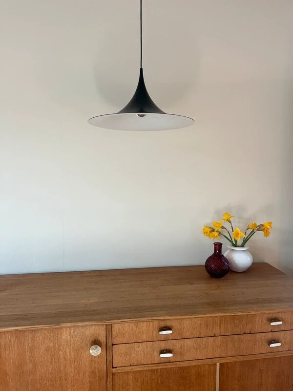 Vintage Fog & Mørup Semi pendant (47cm) - Danish design lamp