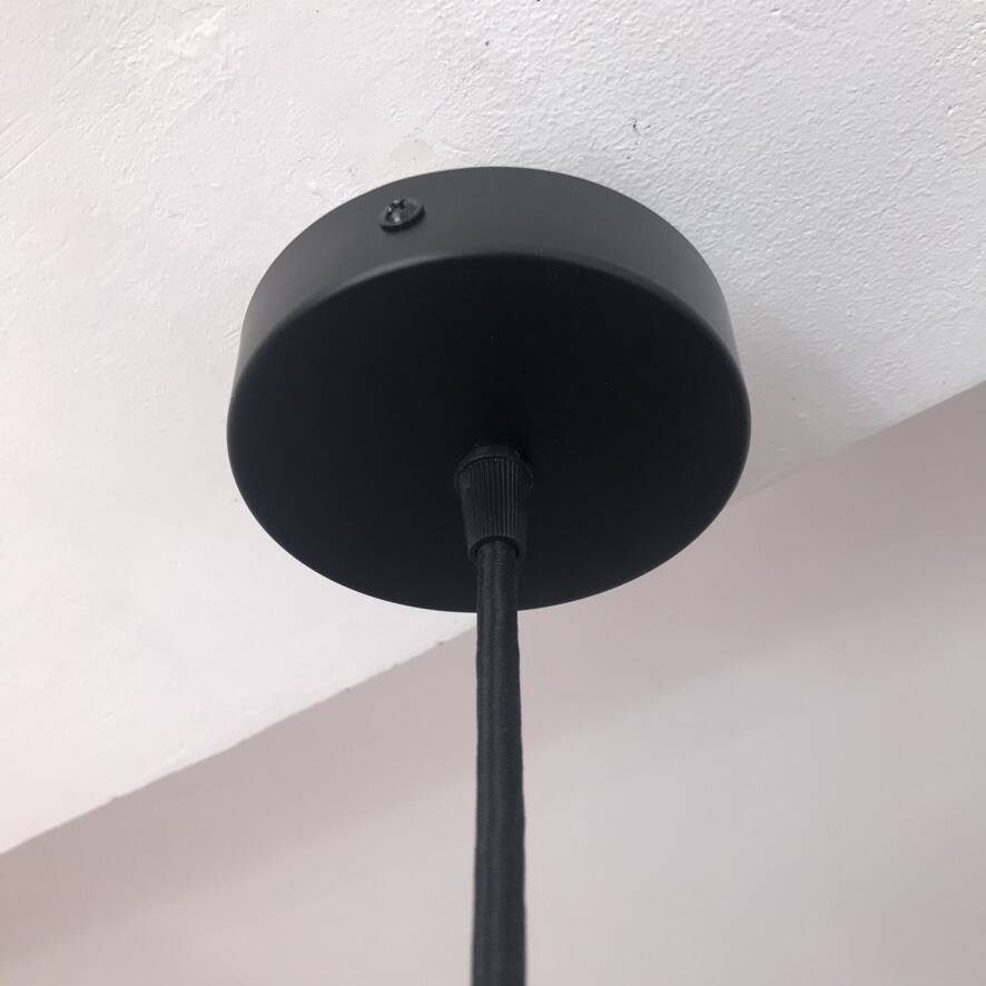 Fringed opaline pendant light